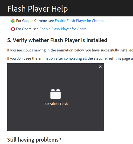 updating adobe flash player